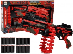 Velika crveno-crna puška na pjenaste metke