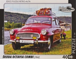 Puzzle Retro automobili Škoda Octavia Combi 1964., 40 dijelova