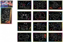 Grebalice svjetlucave sličice, šarene, 15 × 10 cm