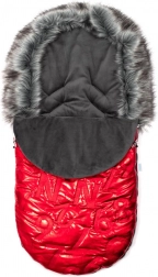 Luksuzna zimska vreća za spavanje s krznom New Baby, crna