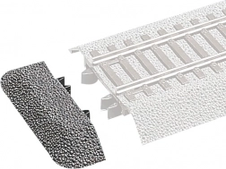 Roco Line završna čepna obloga za podlogu H0, 6 kom