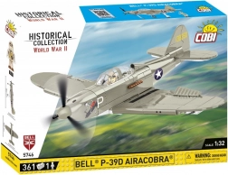 Konstrukcijski model lovca Bell P-39D Airacobra od 361 dijela