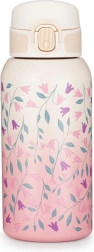 Petite&Mars stainless steel insulated bottle with spout 500 ml Delicate Flowers