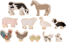 Micki drvene životinje za farmu – set od 11 figurica