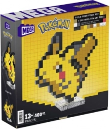 MEGA Pokémon Pikachu pixel art – set za slaganje 3D figurice