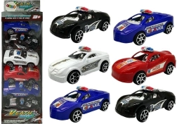 Set policijskih autića s inercijskim pogonom 6 kom