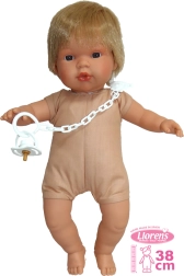 Realistična lutka Llorens Sasha sa zvukovima i mekim tijelom - 38 cm