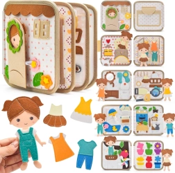 2Kids Toys senzorna busy knjiga Kućica s lutkom