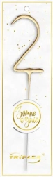 Prapirnica broj 2, 16,5 cm, zlatna