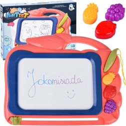 magnetična ploča za crtanje sa znikopisom i voćnim žigovima