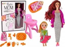 Trudnička lutka s priborom