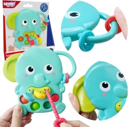 Woopie Baby senzoričko grizalo slon Montessori 4u1