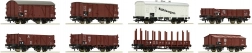 Roco osmodijelni set teretnih vagona DRG H0