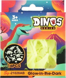 Svjetleće naljepnice dinosauri – set 16 kom
