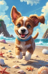 Puzzle Treflíci Štěně 54 dijelova