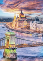 Puzzle DINO Budimpešta Lančani most 1000 dijelova