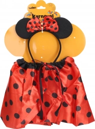 Karnevalni set miš s točkicama crvena