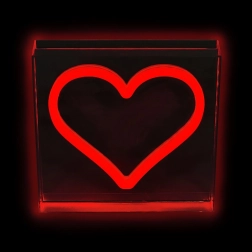 LED neonska lampica srce crvena 2Kids Toys