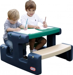 Dječji piknik stol plavo-zeleni Little Tikes za vrt