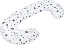 Univerzalni jastuk za dojenje u obliku C New Baby – sive zvjezdice
