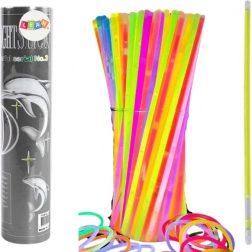 Fluorescentne narukvice 100 kom - mnogo boja, svijetle u mraku
