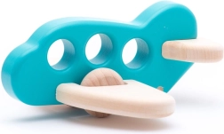 Bajo drveni svijetloplavi avion