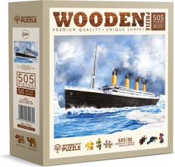 Drvene puzzle Titanic 505 dijelova WOODEN CITY