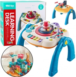 Interaktivni obrazovni stol 2-u-1 s pločom za kocke Plavi