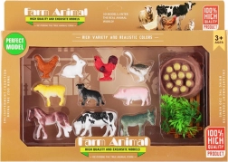 Set figurica domaćih životinja s farmom (10 kom)