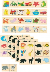 Drvene puzzle pronađi sjenu