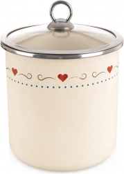 Emajlirana kuhinjska posuda sa staklenim poklopcem 1,4 l TONCA