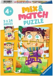 Ravensburger puzzle Mix & Match: šarene haljine 3×24 dijelova