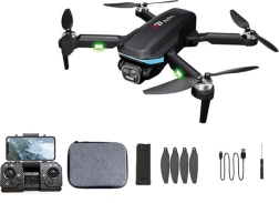 Foldable drone with obstacle detection and 720p wi‑fi camera, rc control