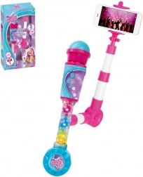 Mikrofon na baterije sa svjetlosnim efektima i selfie štapom