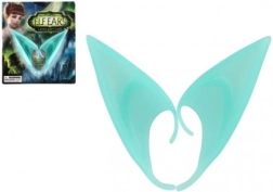 Vilenska uši od lateksa 12 cm – tirkizne, dodatak za karneval