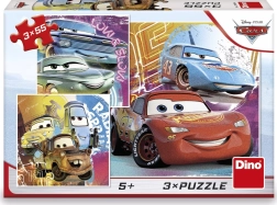 Puzzle Cars prijatelji 3x55 dijelova