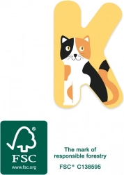 Small foot drveno slovo K