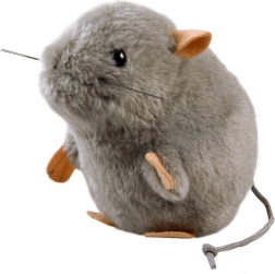 Plišana siva miŠica 13 cm