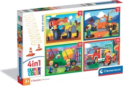 Clementoni puzzle Vrijedni na poslu 4u1 (12, 16, 20 i 24 dijela)