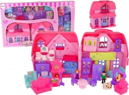 Plastična ružičasta kućica vila s osvjetljenjem