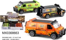 Metalni policijski kombi model 1:32 s funkcijom povratnog kretanja