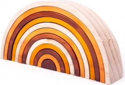 Bigjigs Baby drvena sklopiva duga prirodne velike