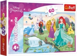 Puzzle 60 dijelova Upoznaj princeze DISNEY PRINCESS Trefl