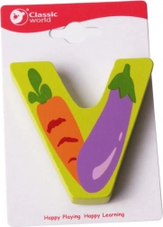 Klasično drveno slovce V