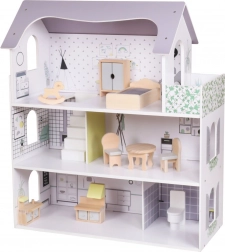 drvena kućica za lutke rose montessori baby mix