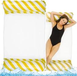 Nafukujuća vodena viseća mreža bijelo-žuta 120x70 cm