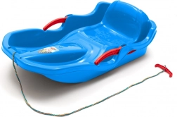 Plastične saonice s naslonom i kočnicama Baby Mix Speed Bob plave