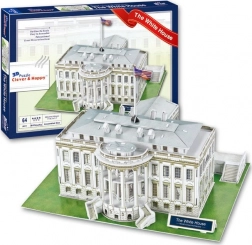 Clever&Happy 3D puzzle Bijela kuća Washington 64 dijelova