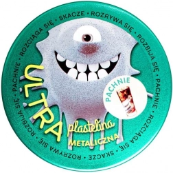 Ultra plastelin s mirisom kole – srebrna metalik 128 g