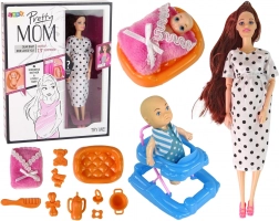 Lutka s Dugom Kosom i Priborom za Djecu